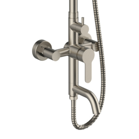 Душевая система Orange Steel M99-911ni смеситель с изливом, никель